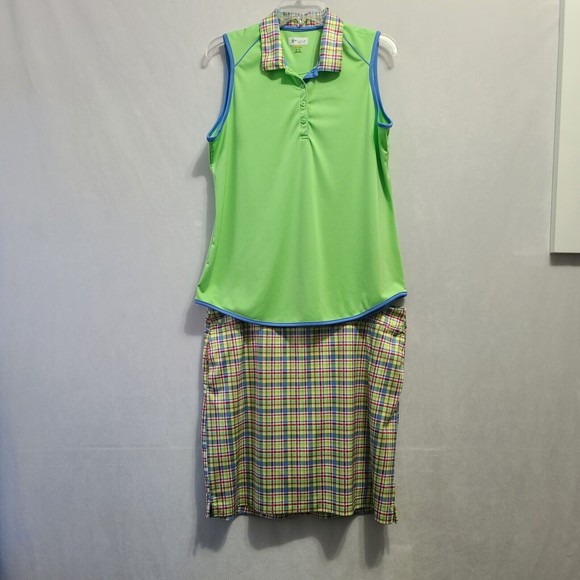 Greg Norman Women's Golf Set Size XL Green Pink Blue Yellow - Picture 2 of 13